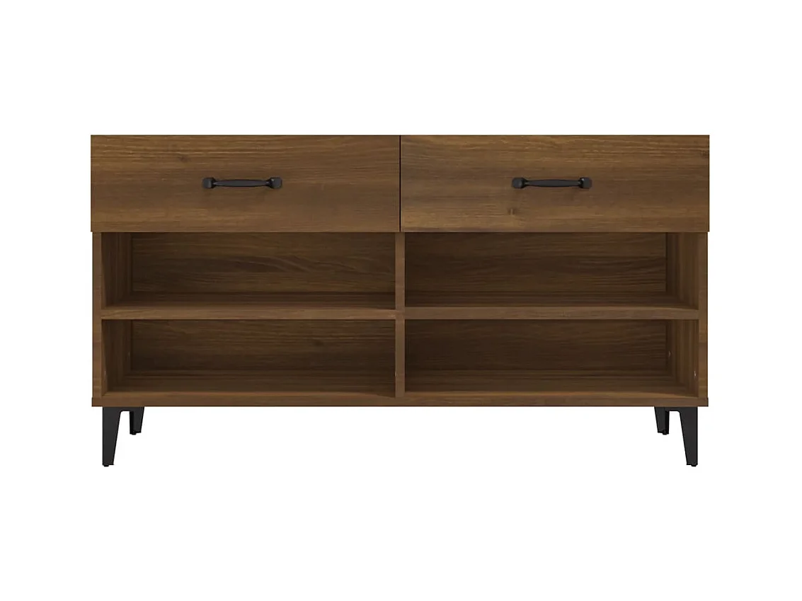 Meuble à chaussures 102 bois marron 102 x 35 x 55 cm 02_0043380