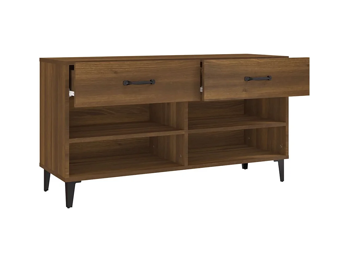 Meuble à chaussures 102 bois marron 102 x 35 x 55 cm 02_0043380