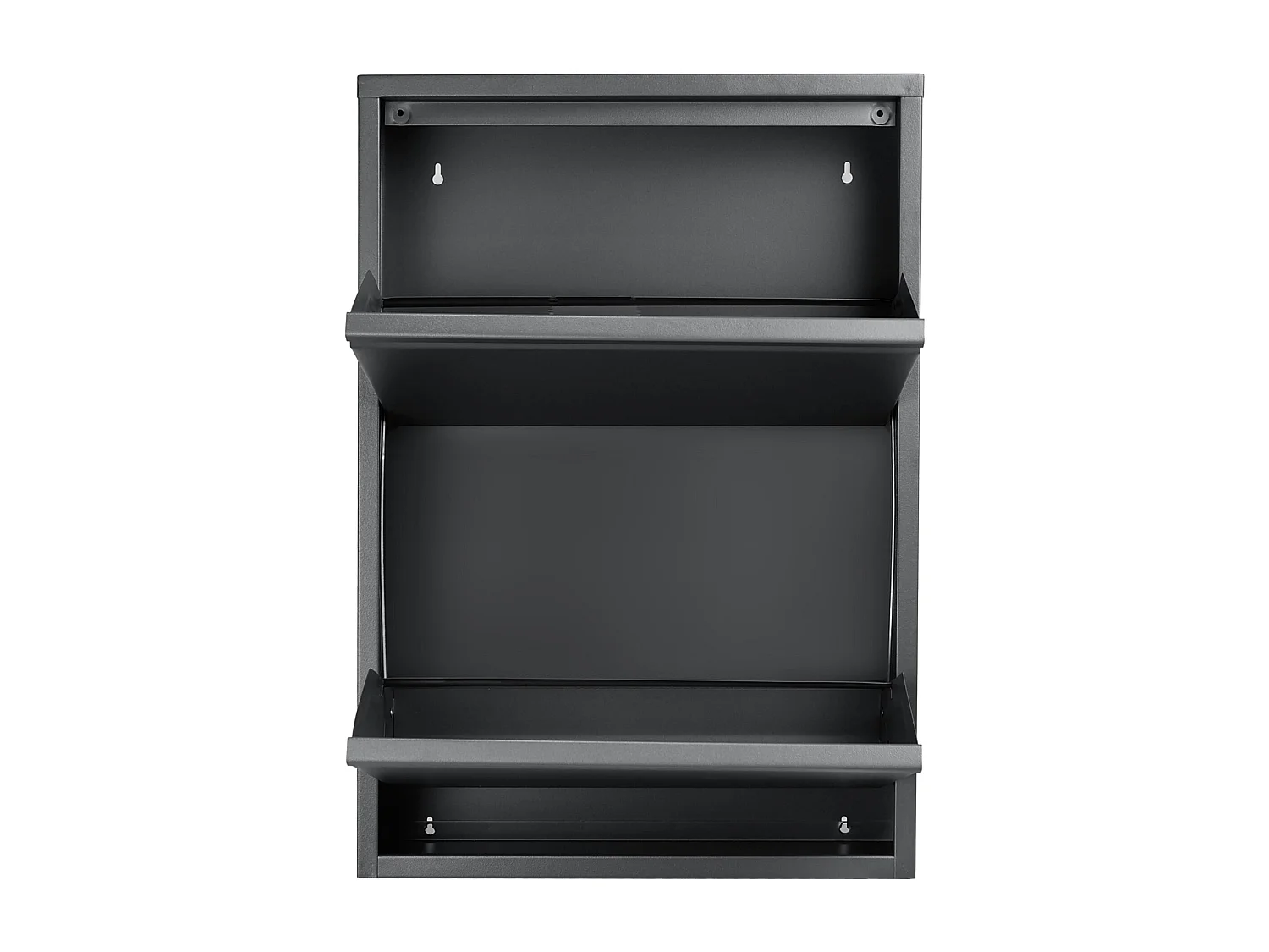 Scarpiera con 2 cassetti reclinabili grigio 03_0007635