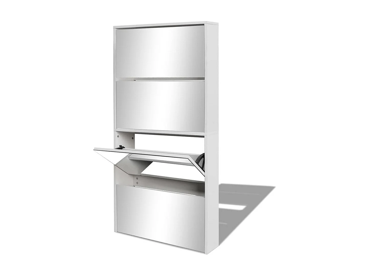 Sapateira 4 prateleiras e espelho 63 x 17 x 134 cm branco 02_0043395