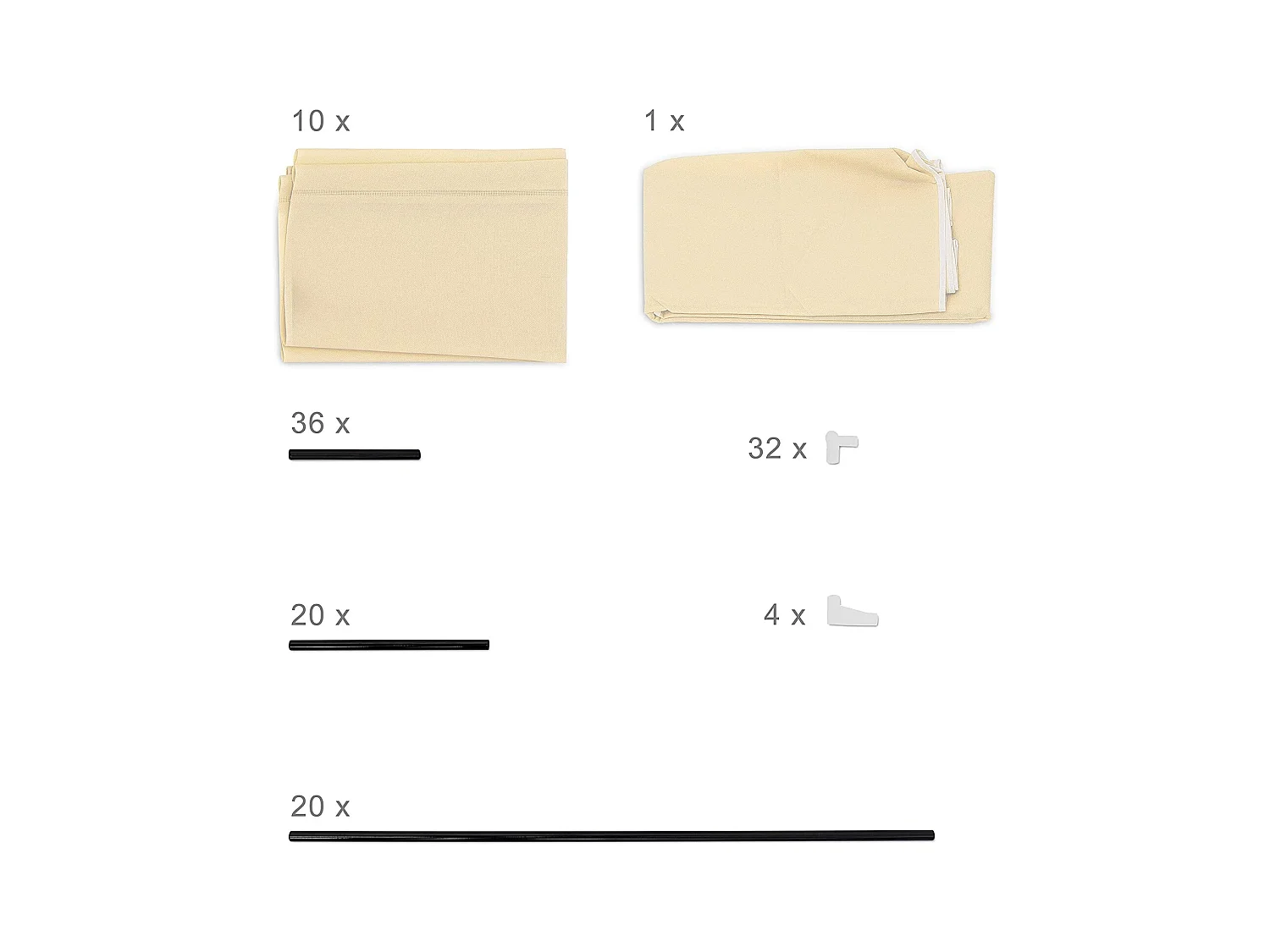 Mueble zapatero estante tela cremallera 161 cm beige 13_0001642_2