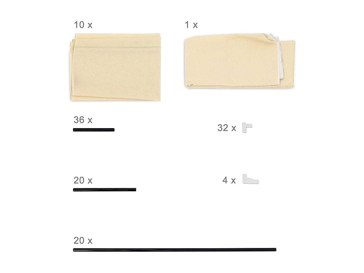 Meuble étagère armoire à tissu beige 88 x 30 x 161 cm 13_0001642_2