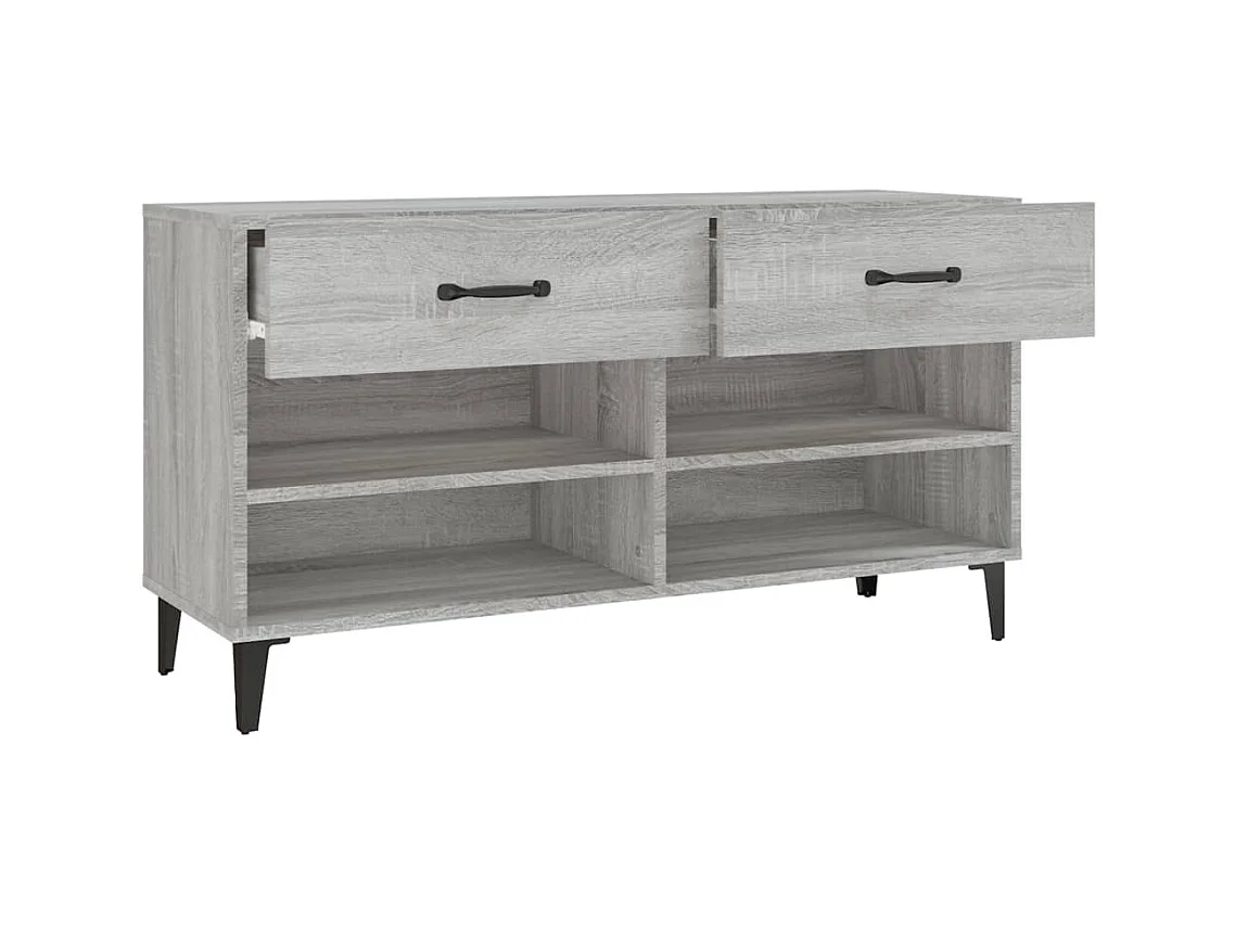 Meuble à chaussures sonoma bois marron 102 x 35 x 55 cm 02_0043419