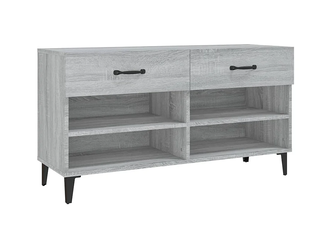 Scarpiera Sonoma 102 x 35 x 55 cm in derivati ​​del legno grigio 02_0043419