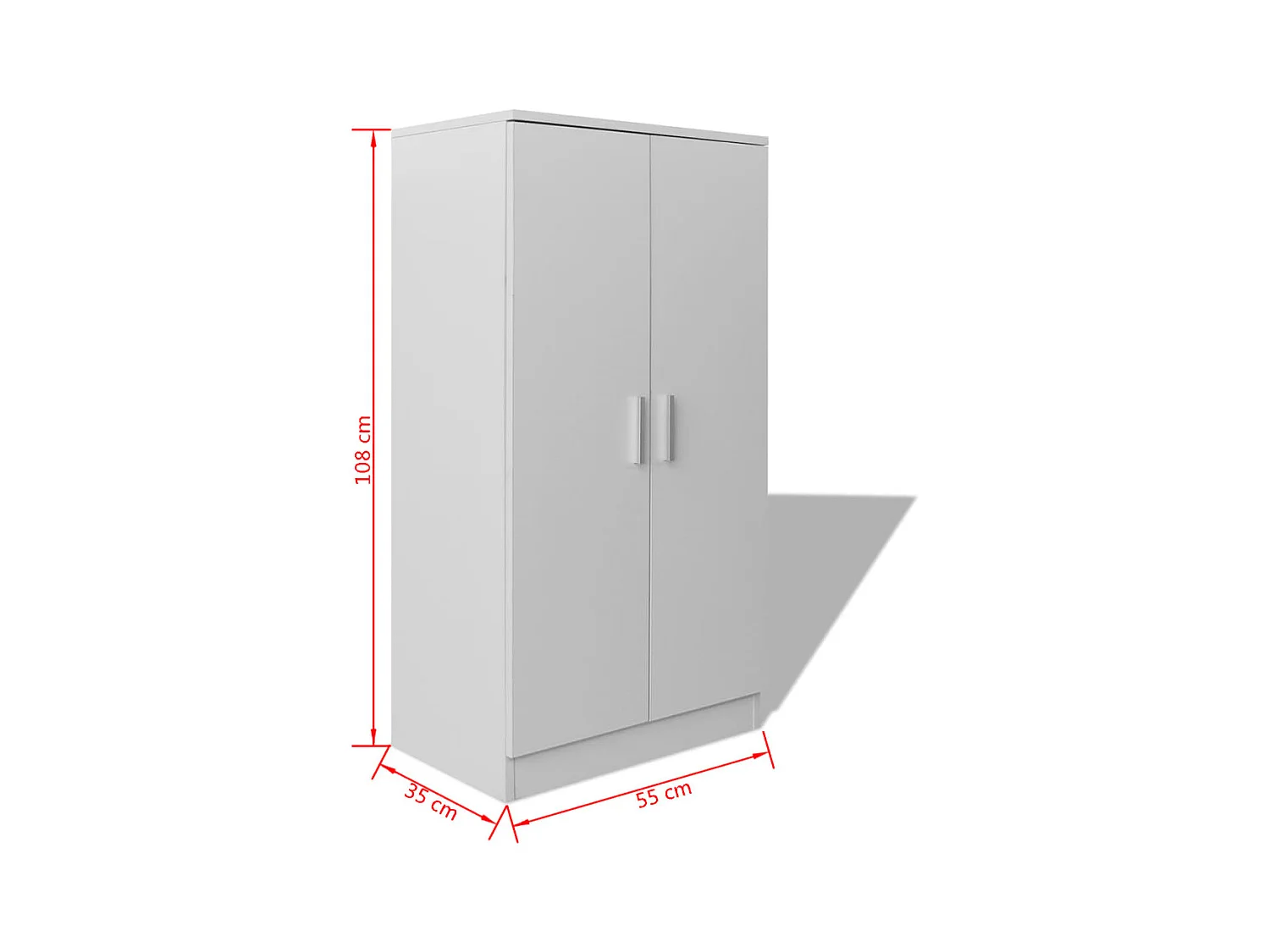 Meuble à chaussures 7 blanche 55 x 35 x 108 cm 02_0043413