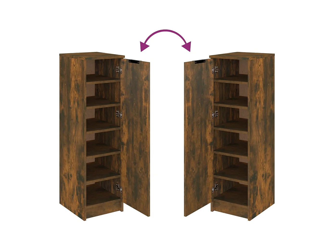 Meuble à chaussures 30 bois marron 30 x 35 x 100 cm 02_0043385