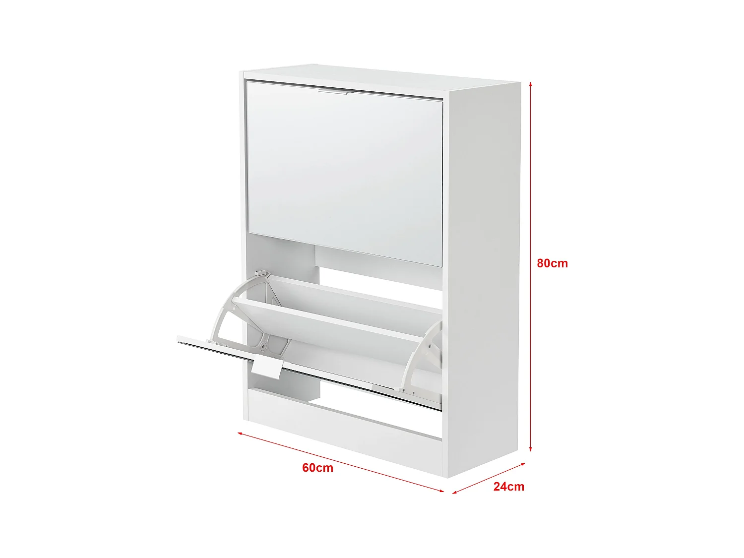 Meuble à chaussures 80 blanche 60 x 24 x 80 cm 03_0007632