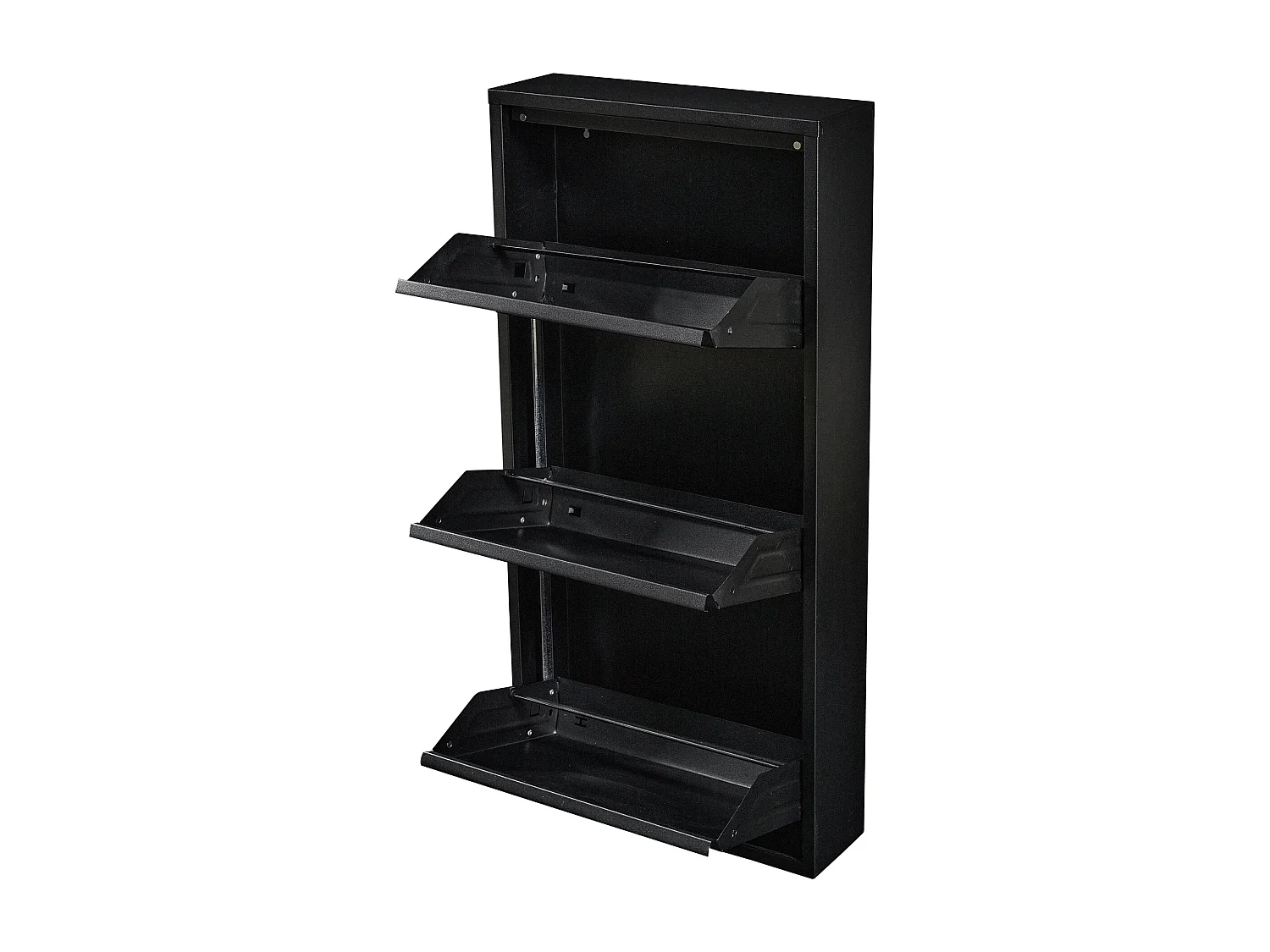 Zapatero con 3 cajones basculantes negro 03_0008822