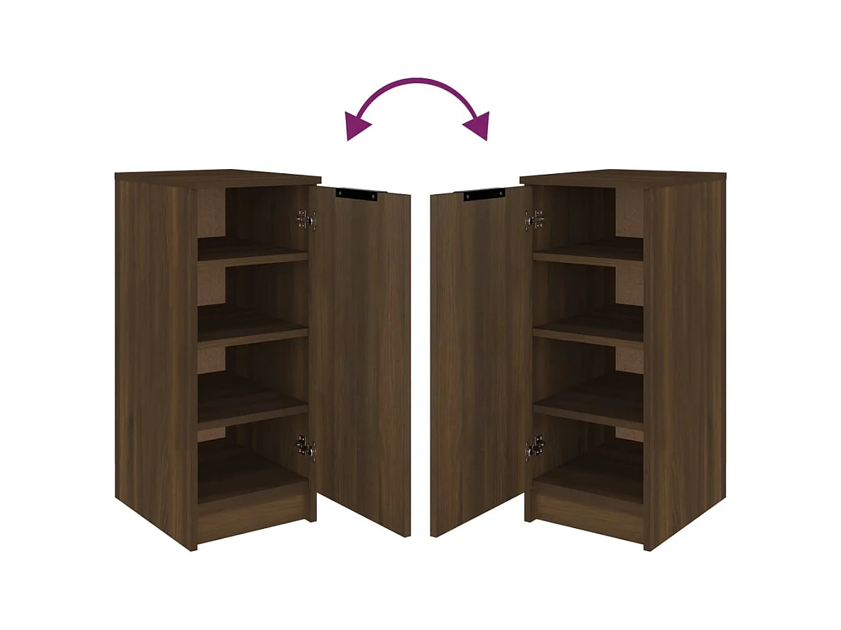 Meuble à chaussures 30 bois marron 30 x 35 x 70 cm 02_0043391