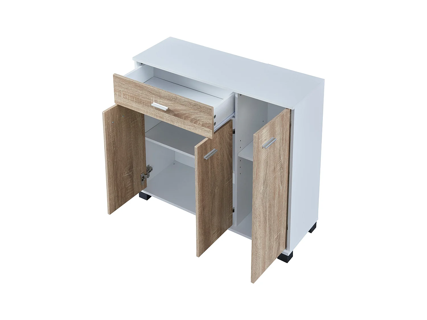 Meuble à chaussures panneau blanche 80 x 28 x 72 cm 03_0007620