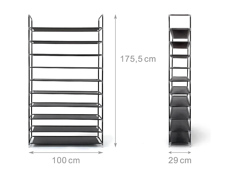 Étagère à chaussures démontable 100 x 29 x 175.5 cm 2013113