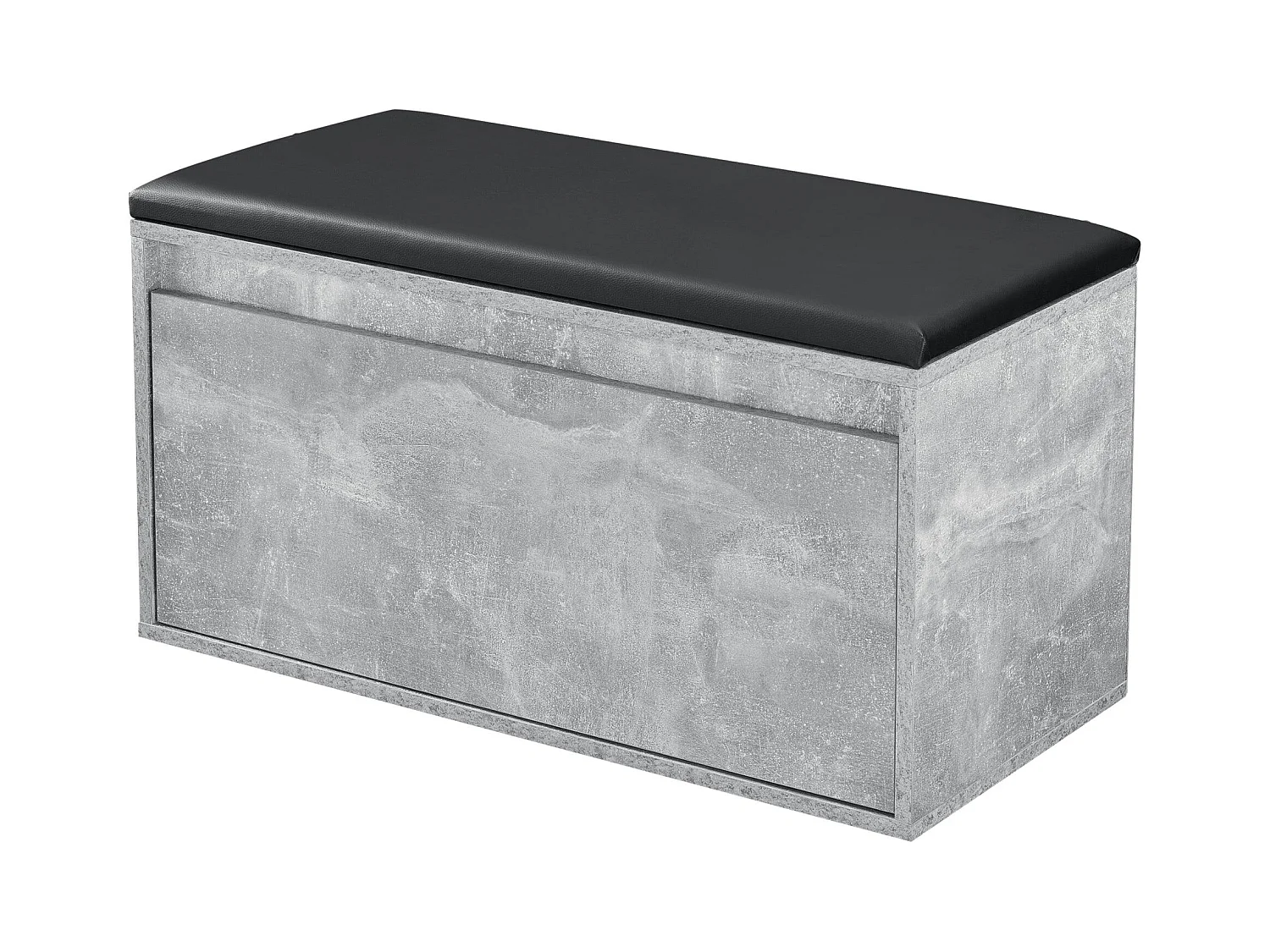 Banc à chaussures design noire 80 x 39 x 45 cm 03_0004681