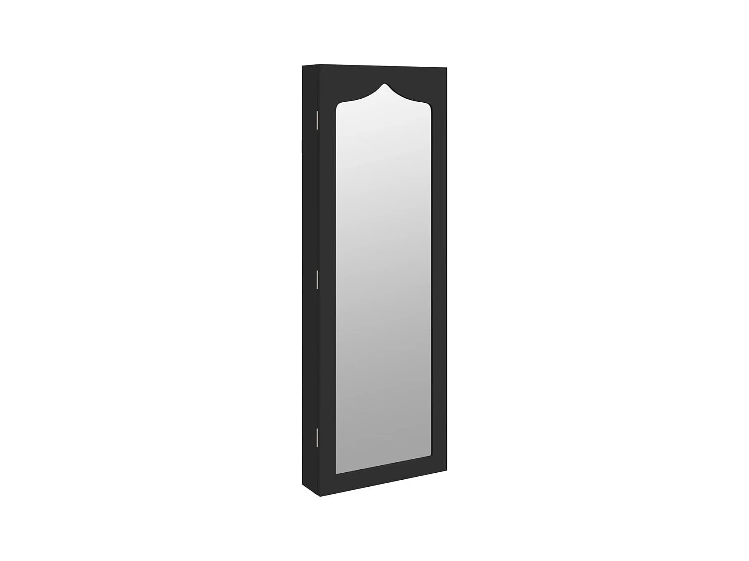 Armoire à bijoux meuble noire 37.5 x 10 x 106 cm 02_0022842