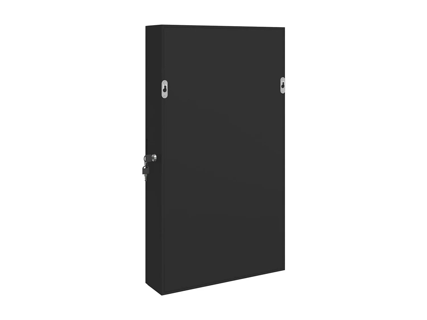 Armário de joias organizador de unidade de armazenamento quarto vestiário banheiro com espelho e iluminação LED preta de parede 02_0022819