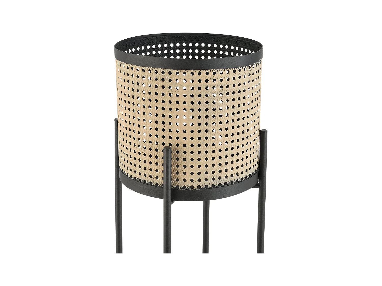 Conjunto de 2 plantas de metal colfontaine suporta diferentes tamanhos de areia preta 03_0007728