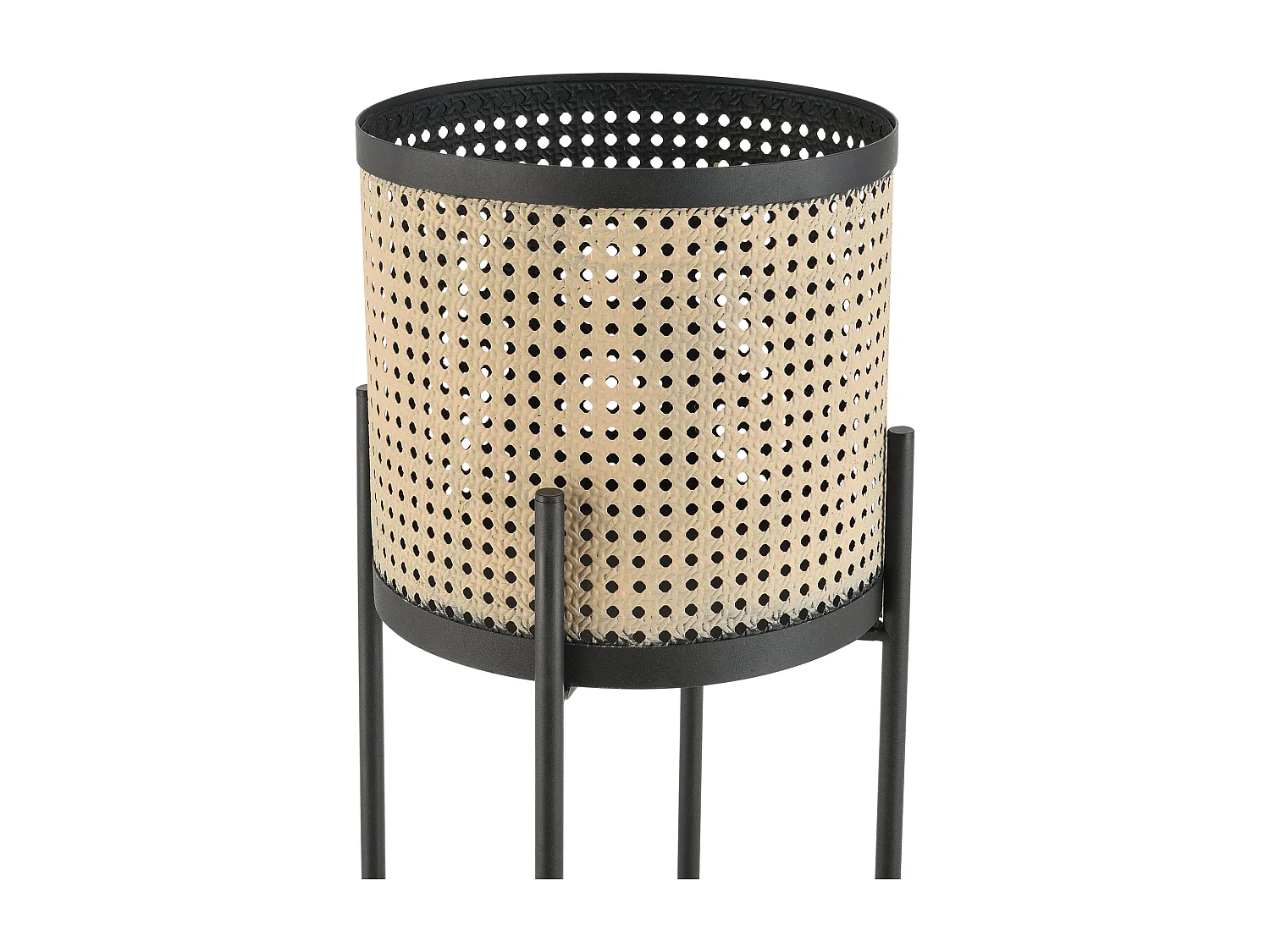 Juego de 2 soportes para plantas de metal colfontaine de diferentes tamaños negro arena 03_0007728