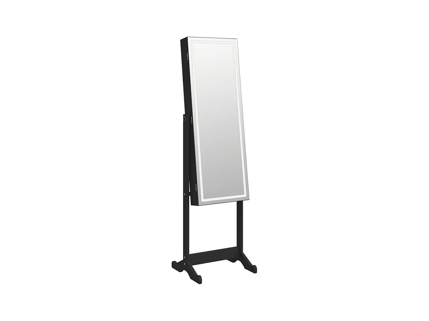 Armoire à bijoux meuble noire 42 x 38 x 152 cm 02_0022856