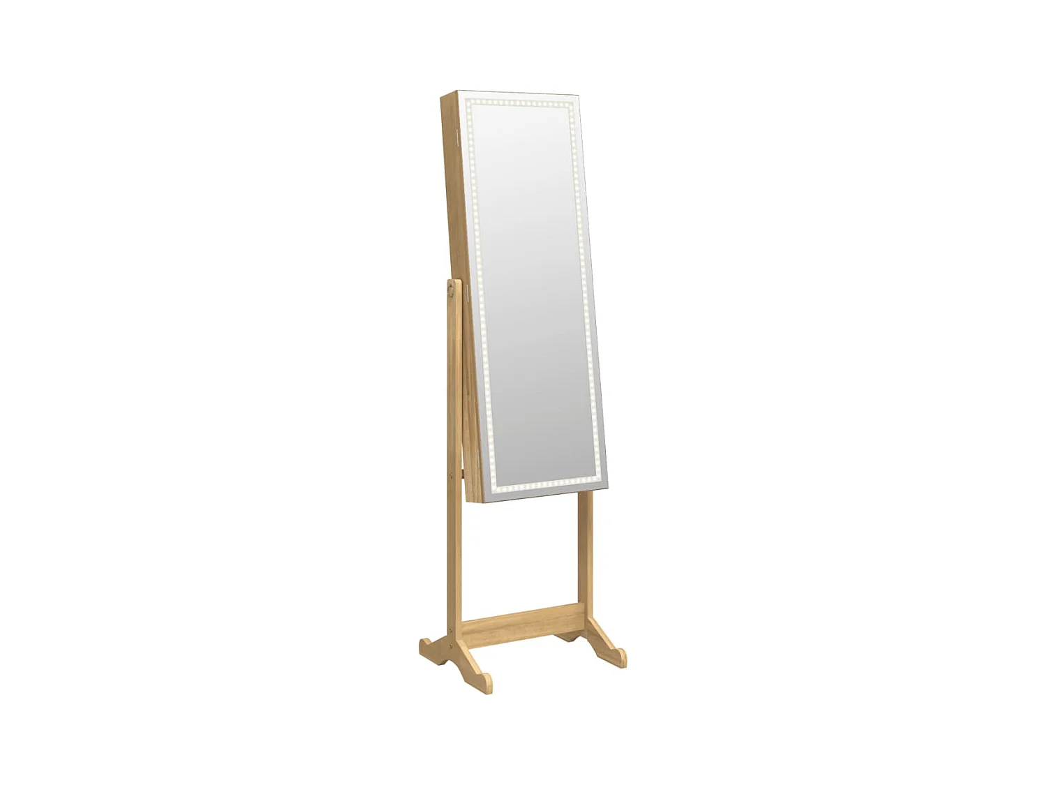 Armoire à bijoux meuble marron 42 x 38 x 152 cm 02_0022850