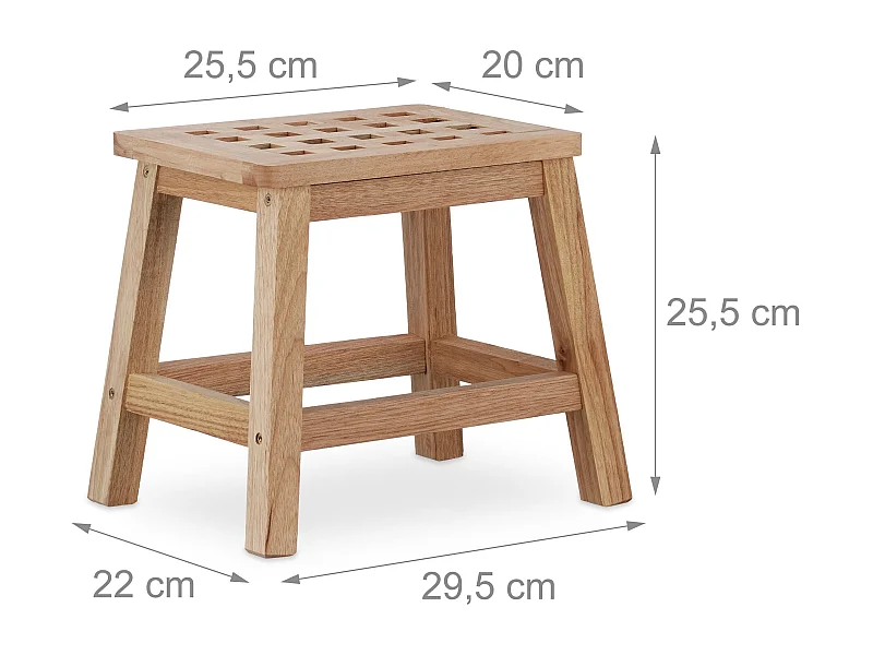 Apoio de pés em madeira para vaso de flores e plantas em nogueira 13_0002791