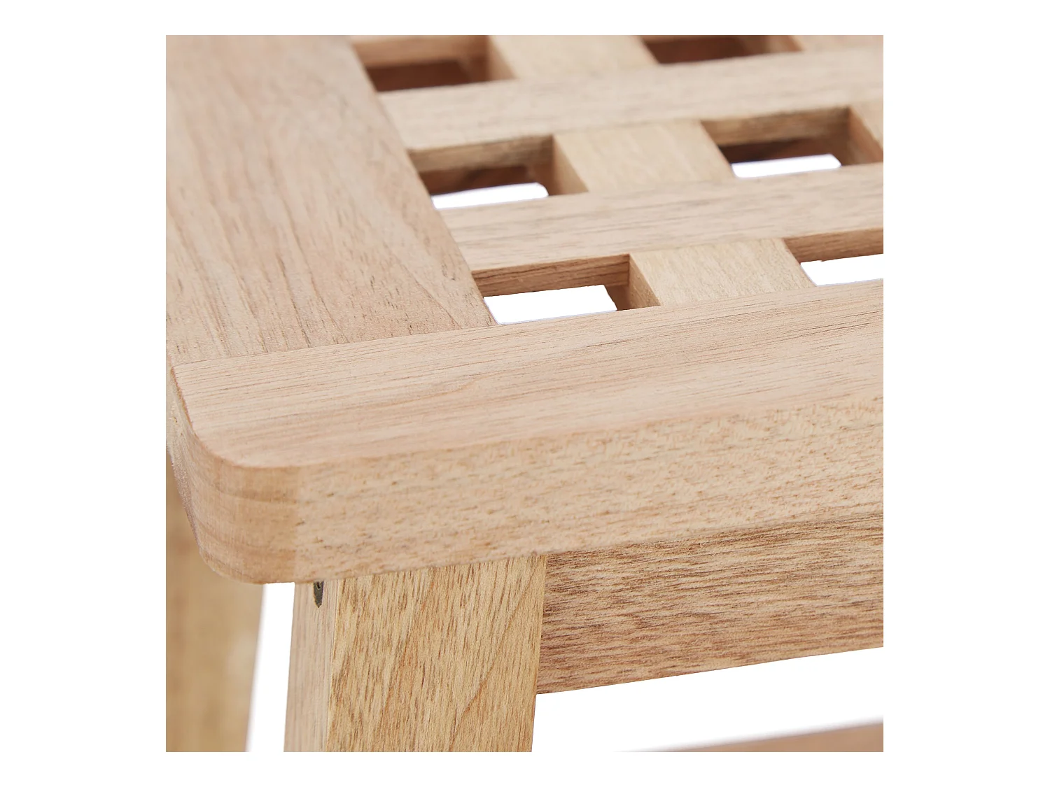 Tabouret repose-pied en bois bois marron 25.5 x 29.5 x 22 cm 13_0002791