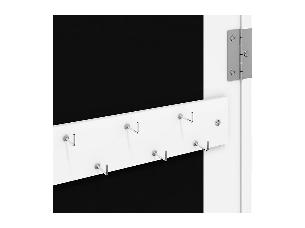 Mobile portagioielli portaoggetti organizer camera da letto guardaroba bagno con specchio e illuminazione LED bianca a parete 02_0022808