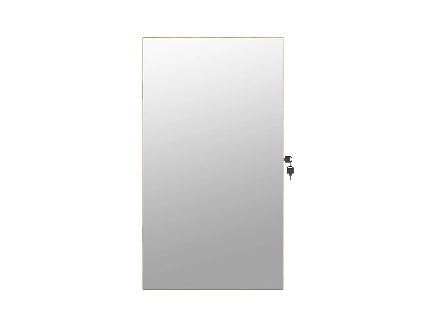 Mobile portagioielli portaoggetti organizer camera da letto guardaroba bagno con specchio e illuminazione LED marrone a parete 02_0022803