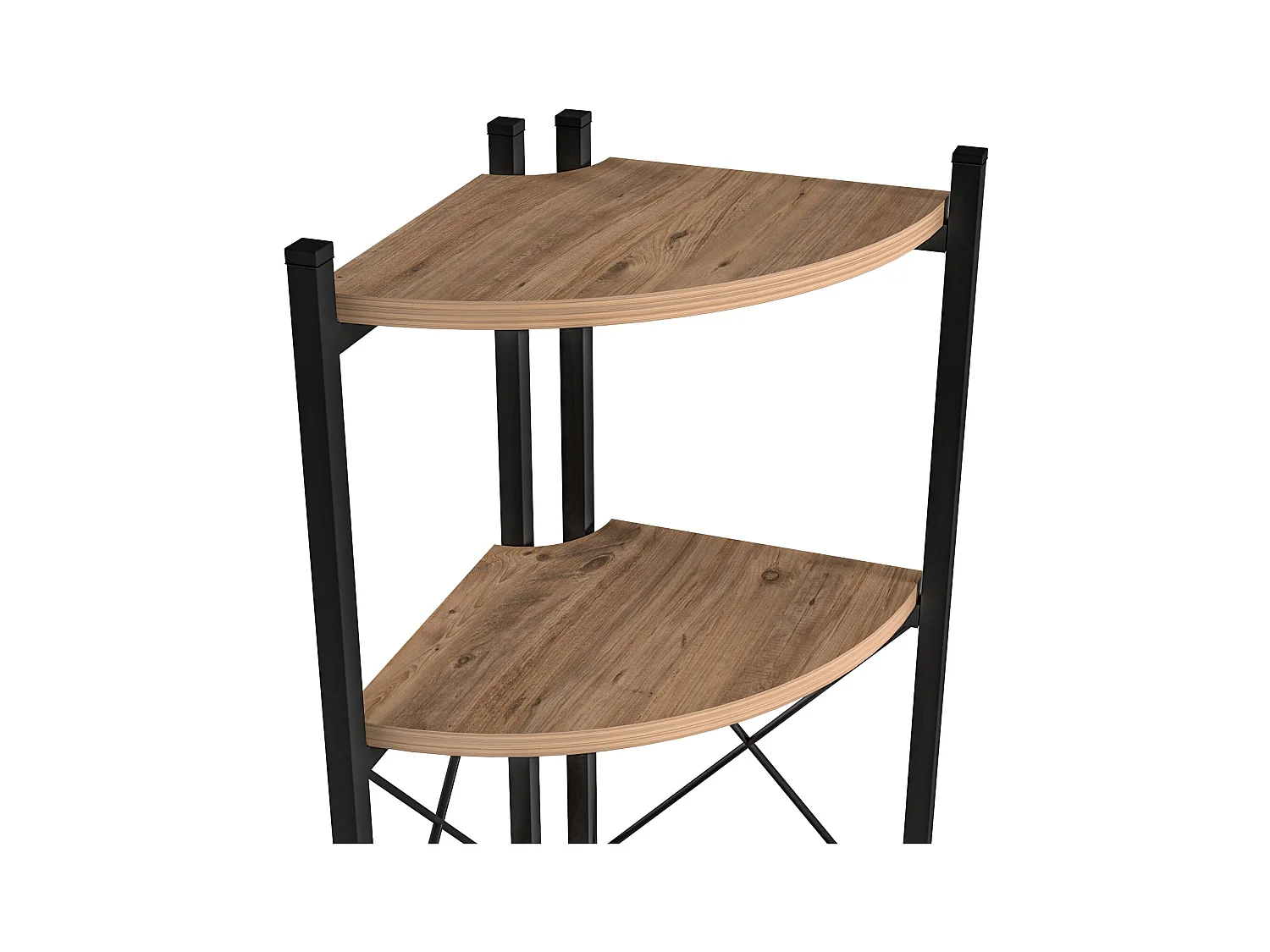 Mensola per piante 6 livelli 160 x 30 x 30 cm effetto legno nero 03_0007721