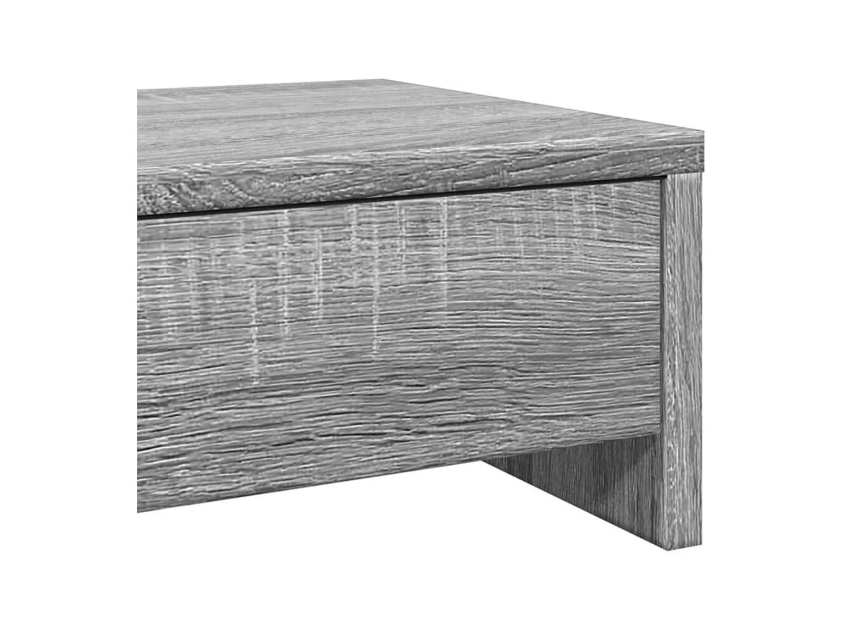 Suporte para monitor mesa e móveis com gavetas madeira projetada Sonoma cinza 02_0044947