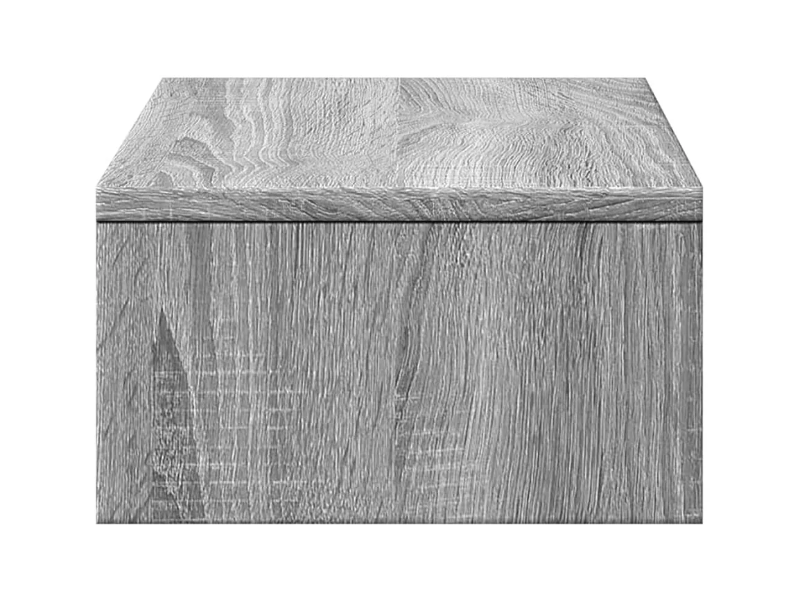 Mesa de escritorio con soporte para monitor y cajones de madera de ingeniería Sonoma gris 02_0044946