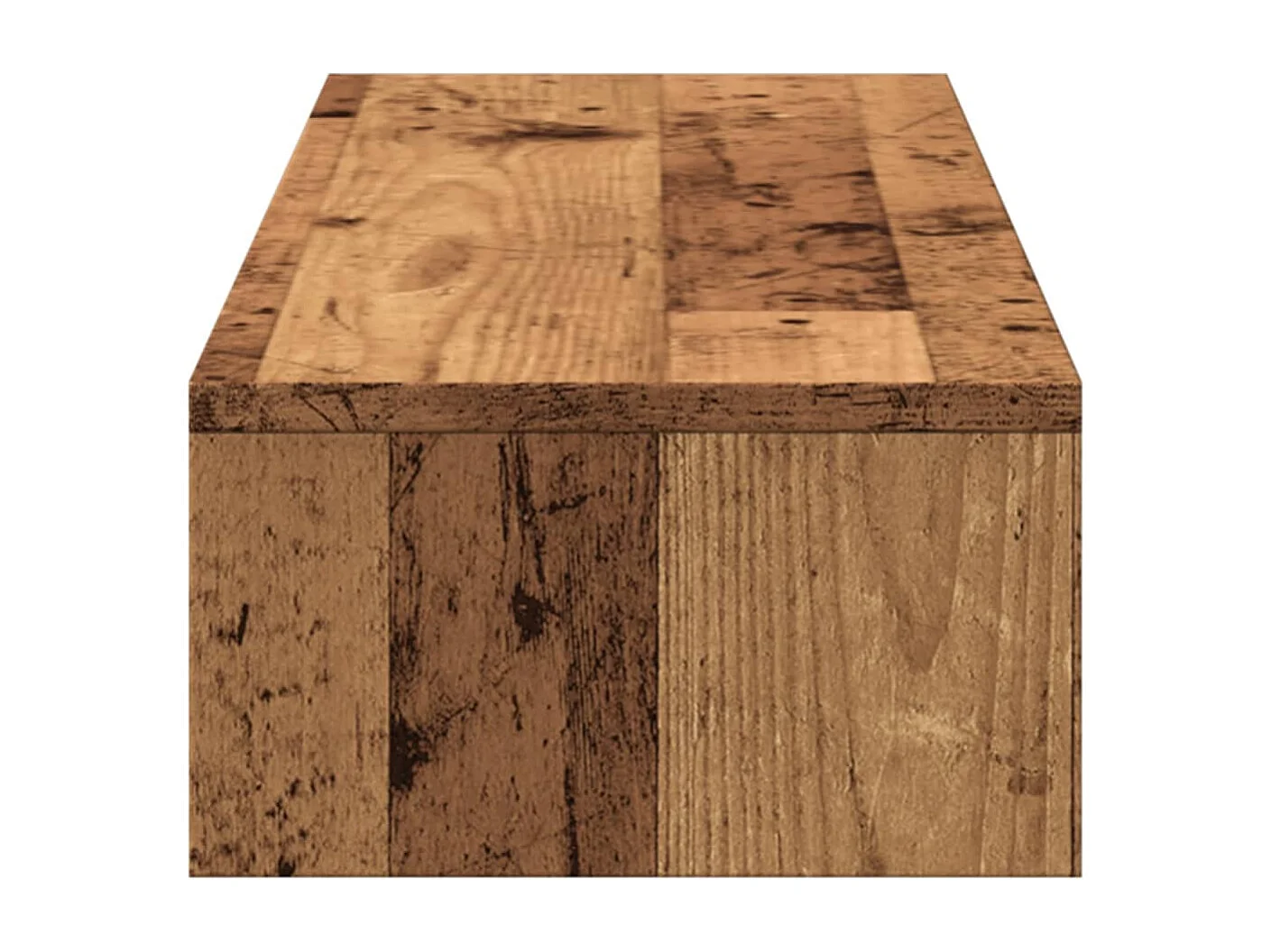 Supporto per monitor tavolo da scrivania mobile con cassetti legno vecchio legno ingegnerizzato marrone 02_0044948