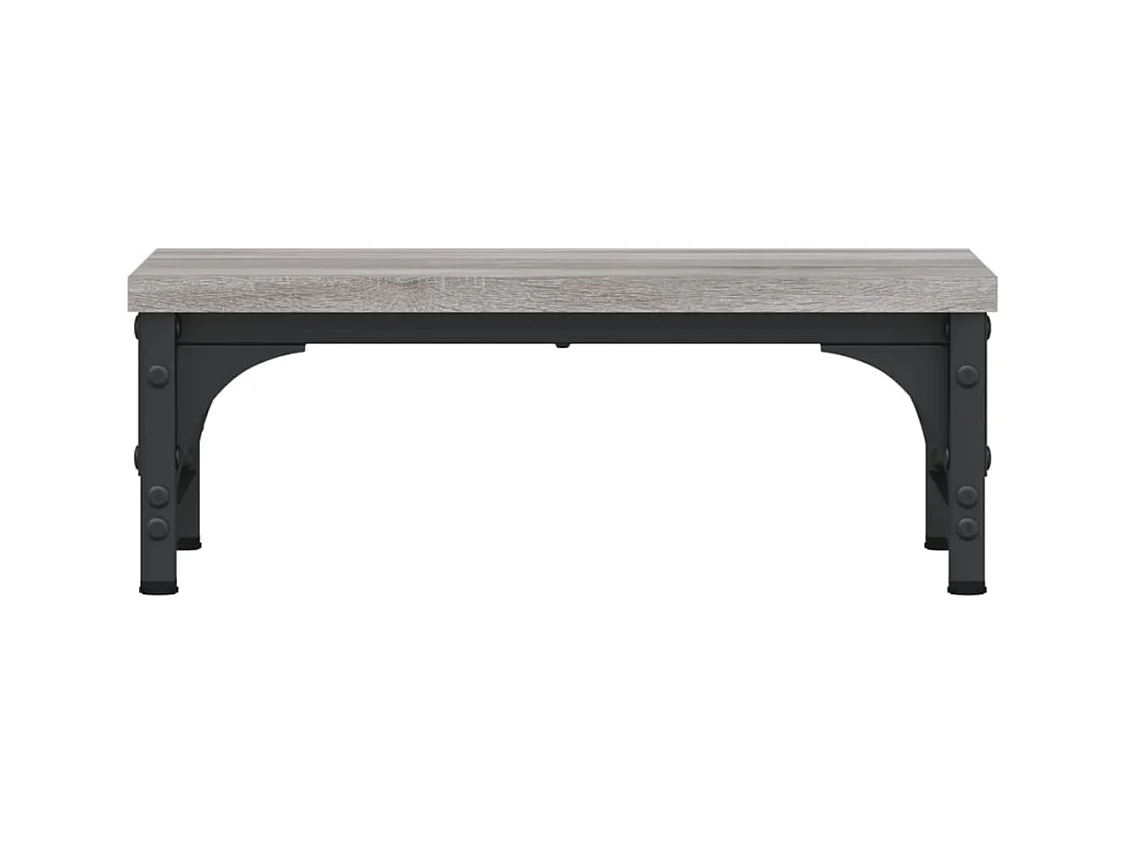 Supporto per monitor da tavolo mobile da ufficio Sonoma 37 x 23 x 14 cm legno ingegnerizzato grigio 02_0044986