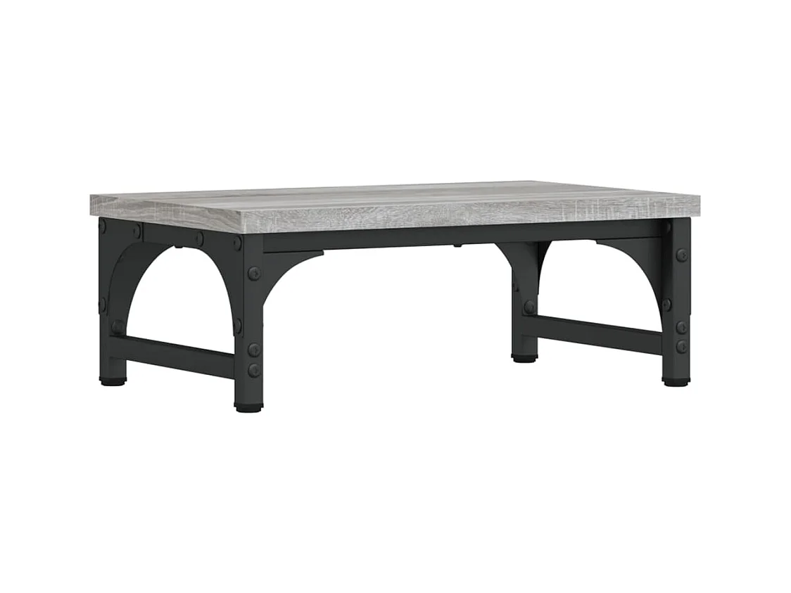 Supporto per monitor da tavolo mobile da ufficio Sonoma 37 x 23 x 14 cm legno ingegnerizzato grigio 02_0044986