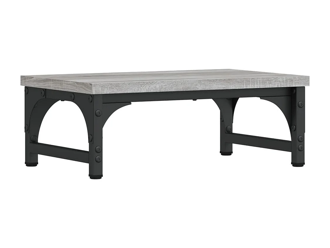 Mesa de monitor para oficina Sonoma 37 x 23 x 14 cm madera de ingeniería color gris 02_0044986