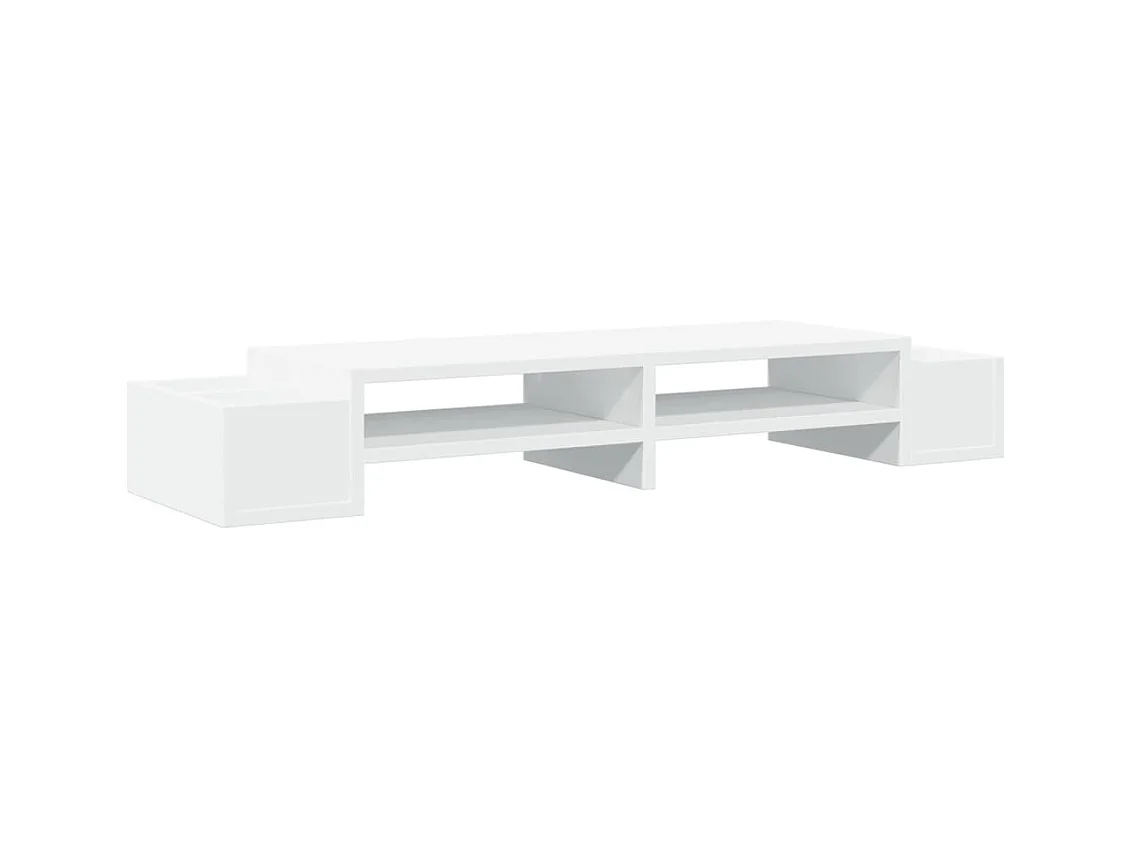 Support de moniteur table bois blanche 100 x 27 x 15 cm 02_0044922