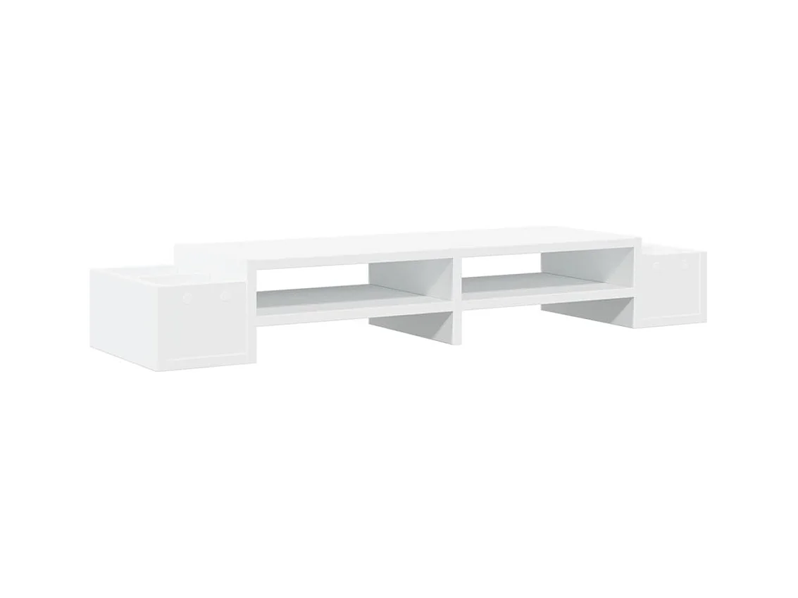Support de moniteur table bois blanche 100 x 27 x 15 cm 02_0044922