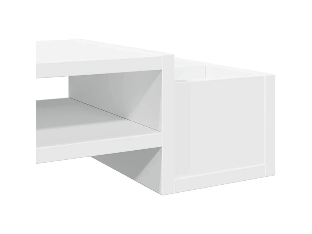 Support de moniteur table bois blanche 100 x 27 x 15 cm 02_0044922