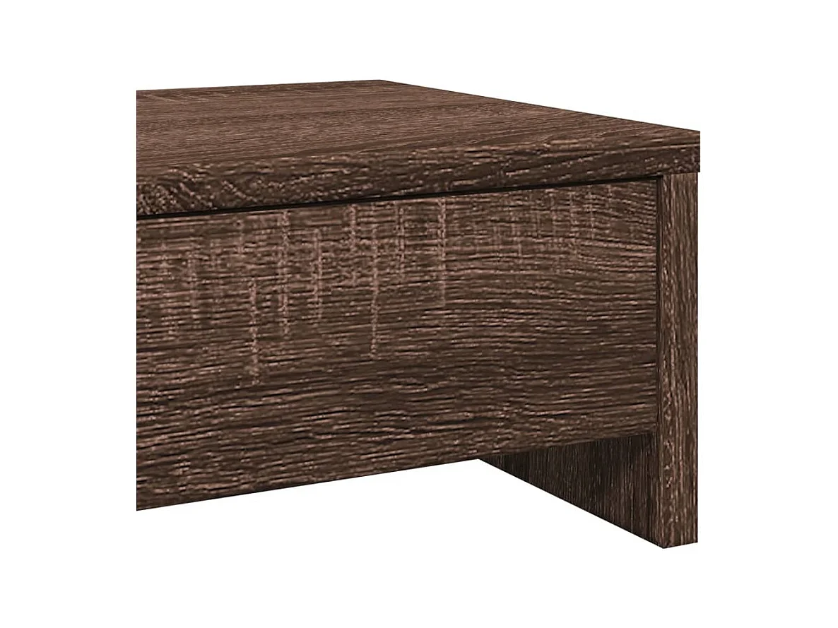 Suporte para monitor mesa e móveis com gavetas madeira projetada marrom 02_0044939