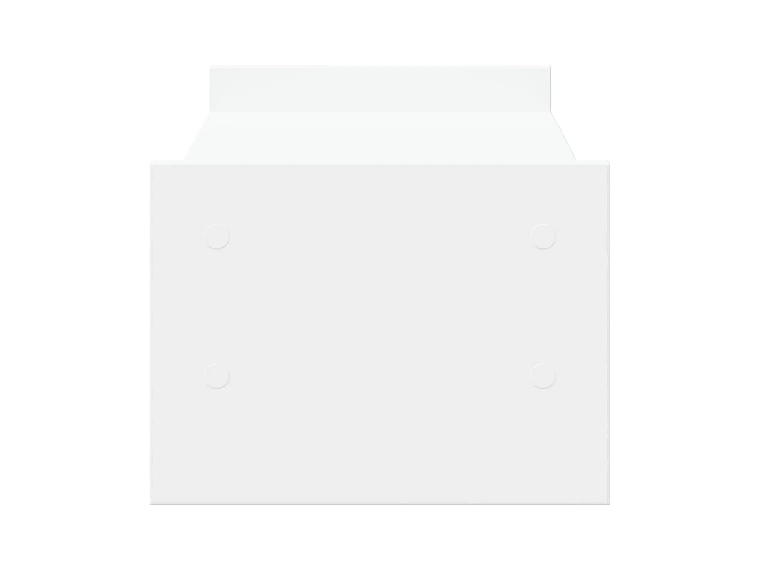 Supporto per monitor tavolo da scrivania 50 x 27 x 20 cm in legno ingegnerizzato bianco 02_0044883