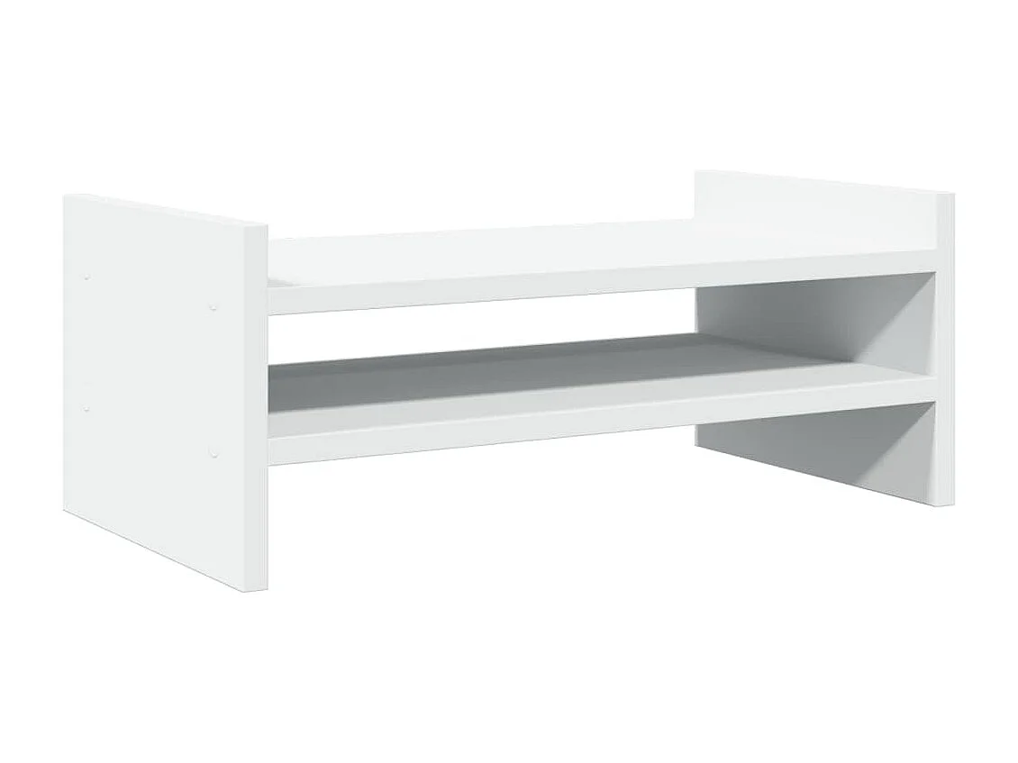 Supporto per monitor tavolo da scrivania 50 x 27 x 20 cm in legno ingegnerizzato bianco 02_0044883