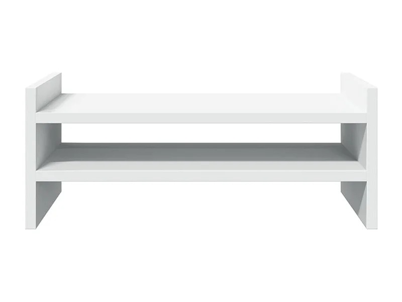 Supporto per monitor tavolo da scrivania 50 x 27 x 20 cm in legno ingegnerizzato bianco 02_0044883