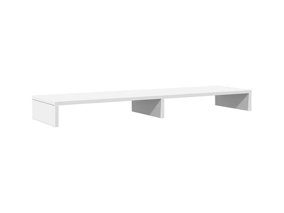 Support de moniteur table bois blanche 100 x 27 x 10 cm 02_0044831