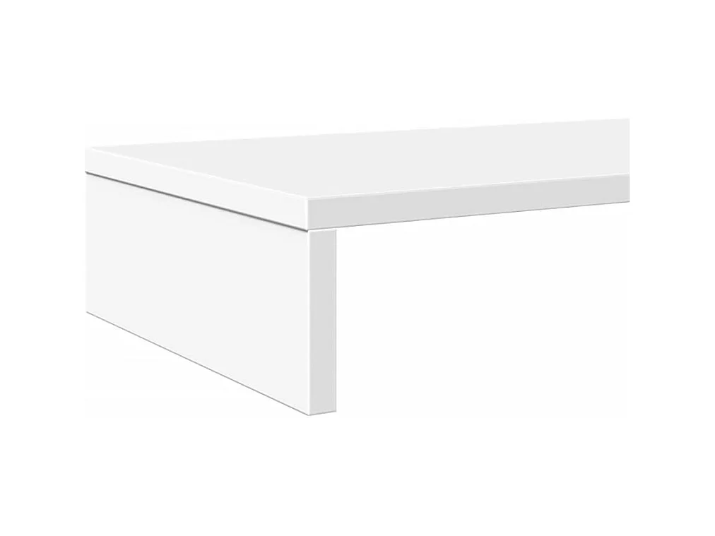 Support de moniteur table bois blanche 100 x 27 x 10 cm 02_0044831