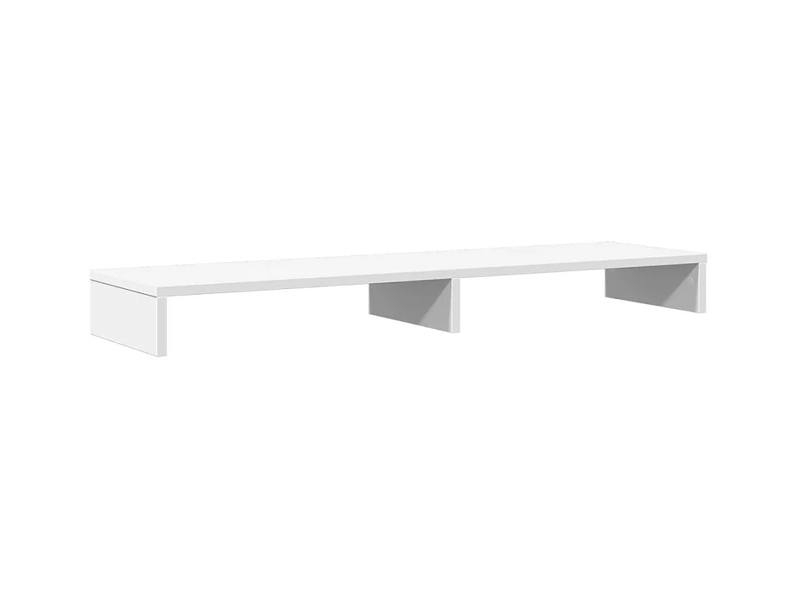 Support de moniteur table bois blanche 100 x 27 x 10 cm 02_0044831