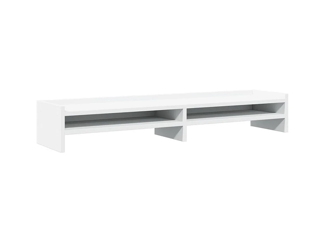 Support de moniteur table bois blanche 100 x 24 x 16 cm 02_0044825