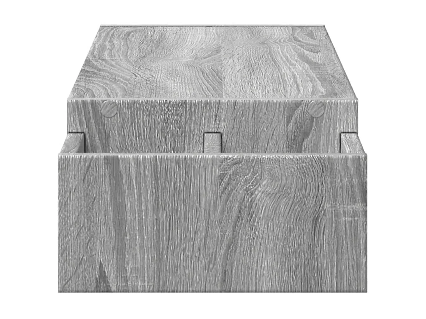 Supporto per monitor tavolo da scrivania con contenitore in legno ingegnerizzato Sonoma grigio 02_0044931