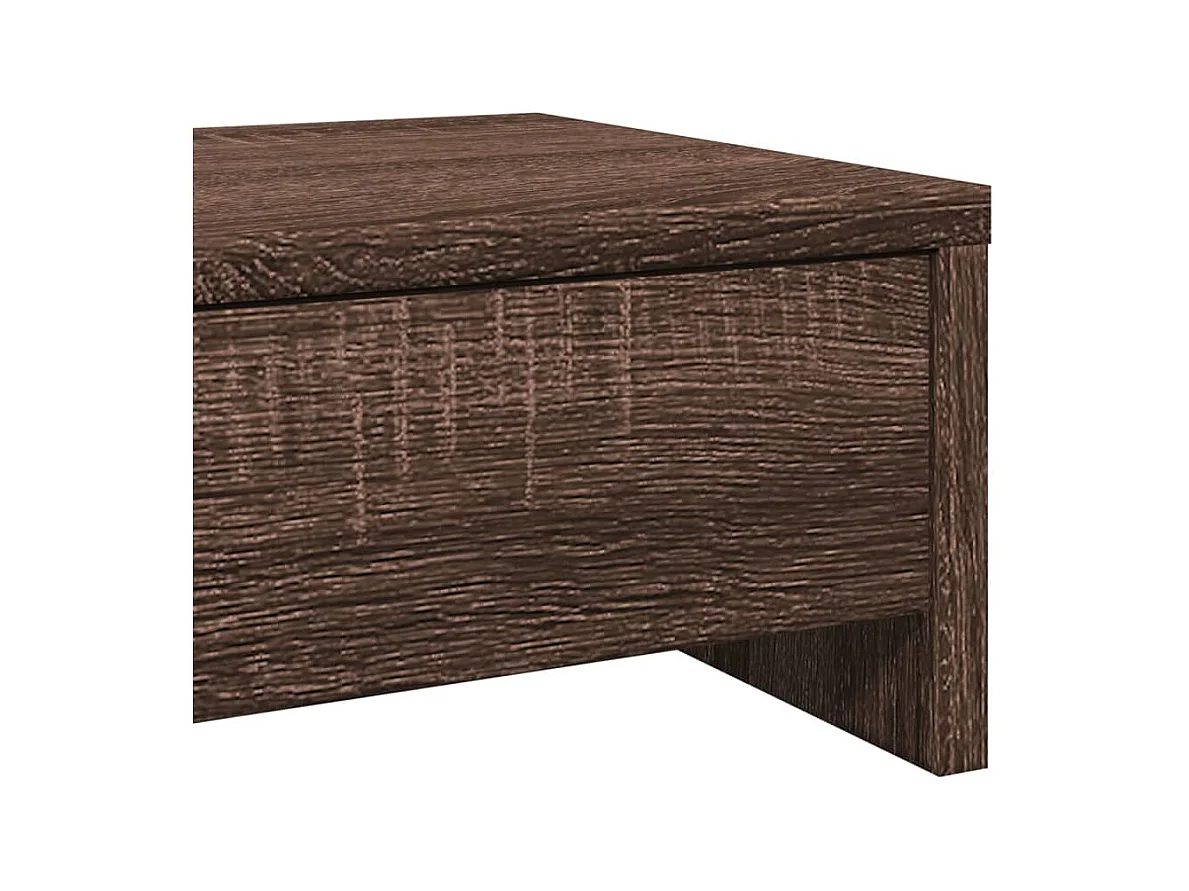 Suporte para monitor mesa e móveis com gavetas madeira projetada marrom 02_0044938