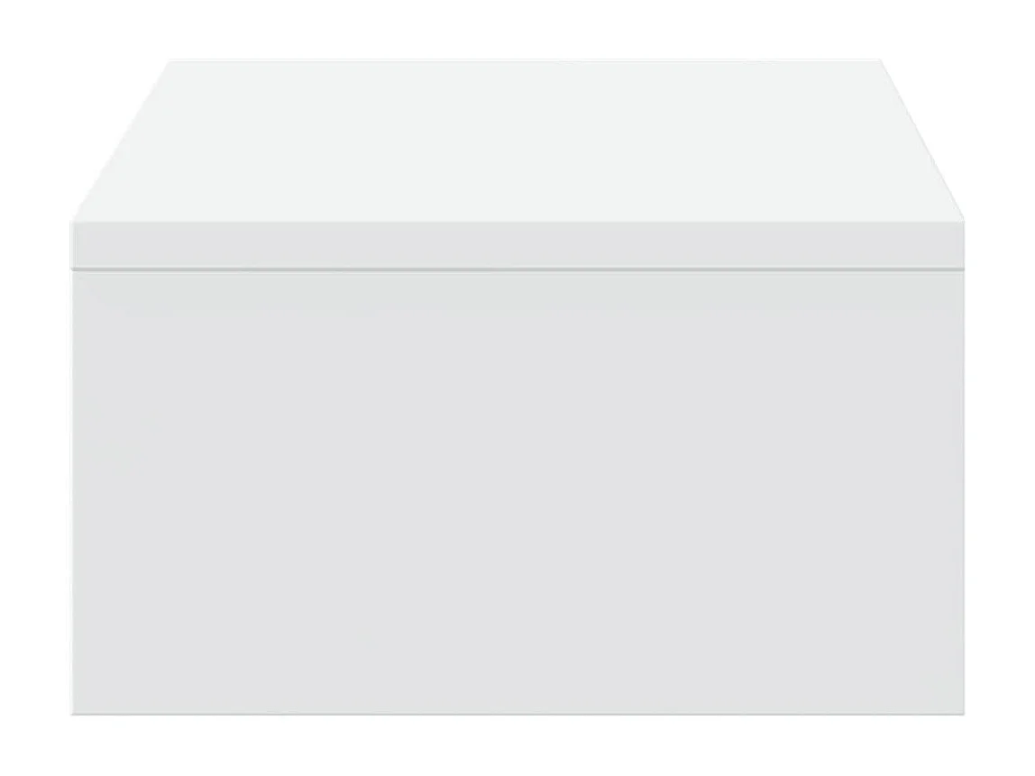 Supporto per monitor tavolo da scrivania con cassetti in legno ingegnerizzato bianco 02_0044935