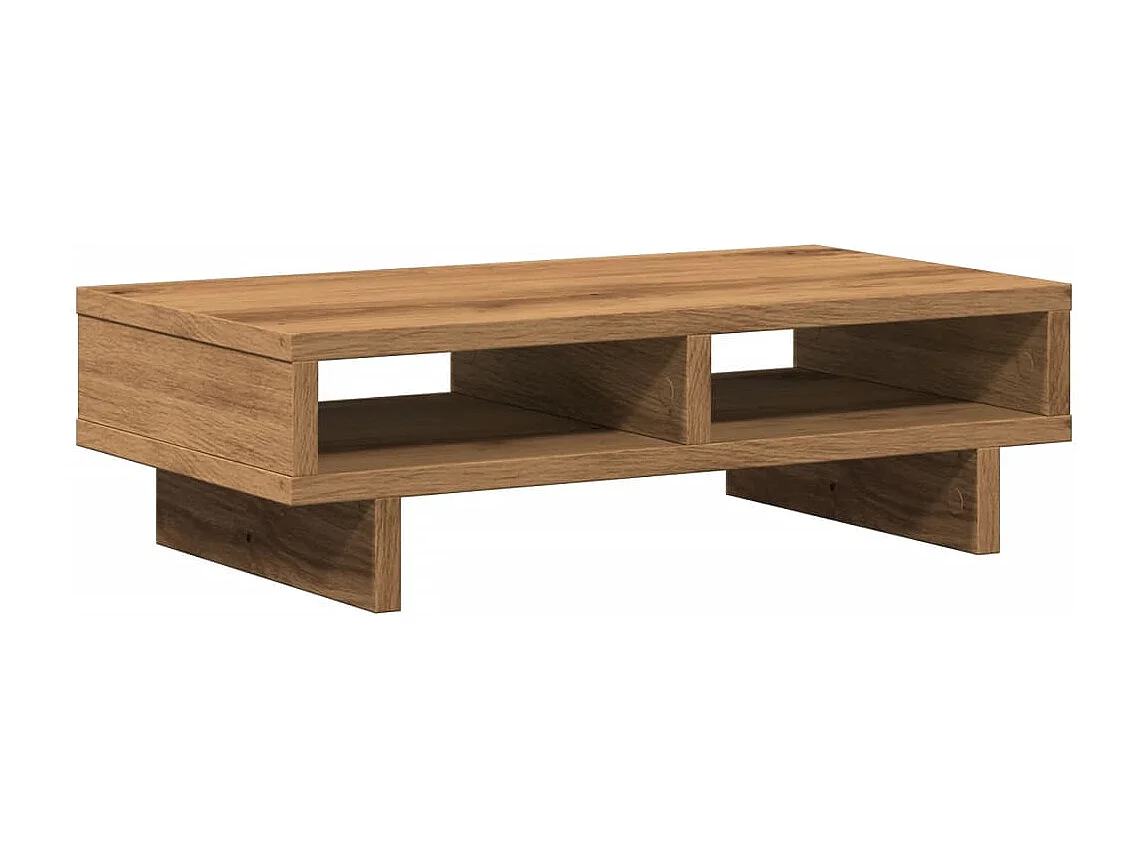 Suporte para monitor mesa móveis escritório artesanato 50 x 27 x 15 cm madeira projetada marrom 02_0044915