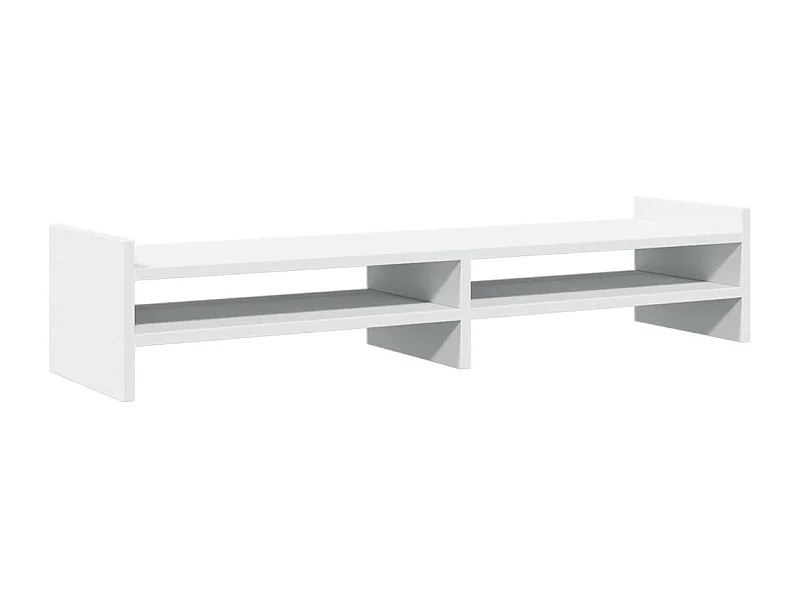 Supporto per monitor tavolo da scrivania 100 x 27 x 20 cm in legno ingegnerizzato bianco 02_0044847