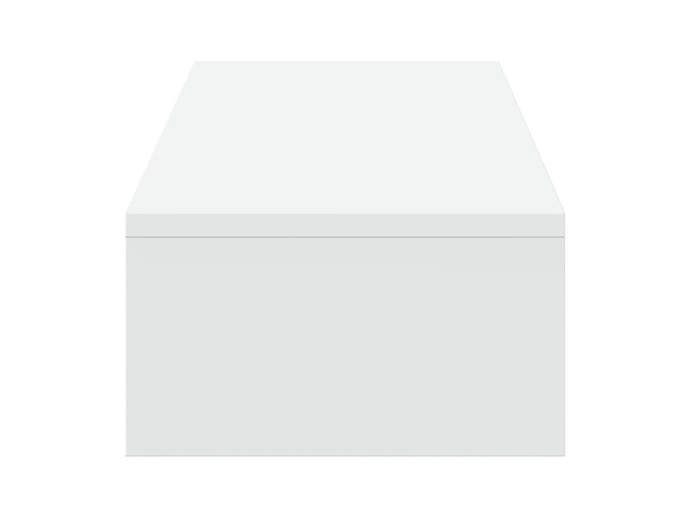 Supporto per monitor tavolo da scrivania con cassetti in legno ingegnerizzato bianco 02_0044934